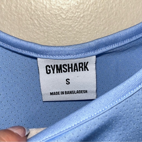 Gymshark cropped blue athletic top - Picture 4 of 5